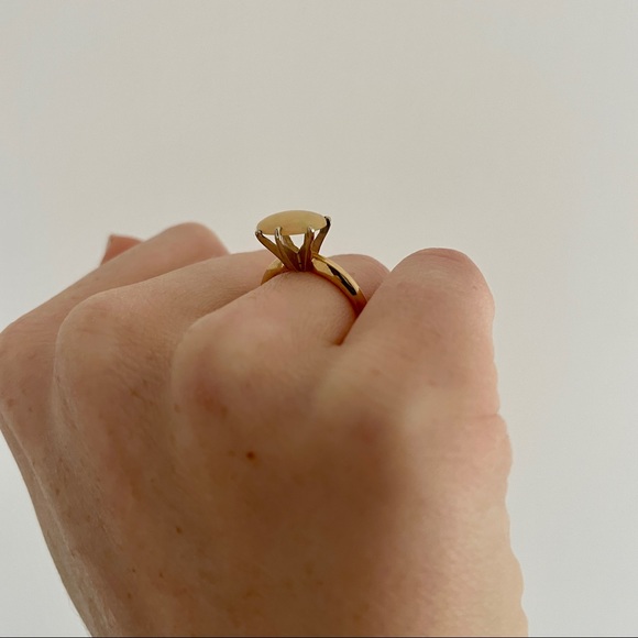✨OPAL RING on 14k Gold Band, In EXQUISITE Condition, Vintage - Picture 7 of 15